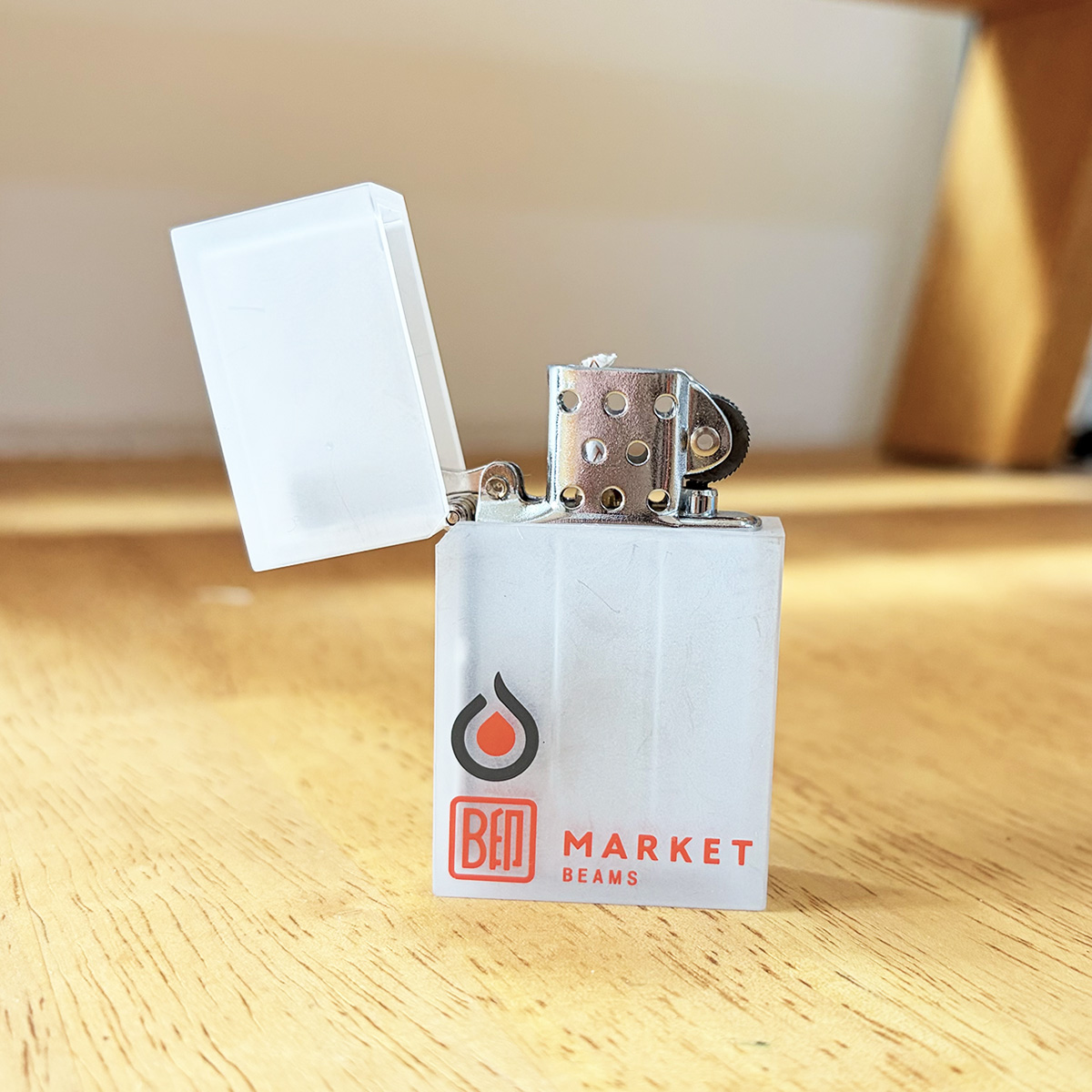 【B印 MARKET BEAMS×サイボウパーク】ダブルネーム オイルライター ホワイト TSUBOTA PEARL社製 【B印 MARKET BEAMS×サイボウパーク】ダブルネーム オイルライター ホワイト TSUBOTA PEARL社製