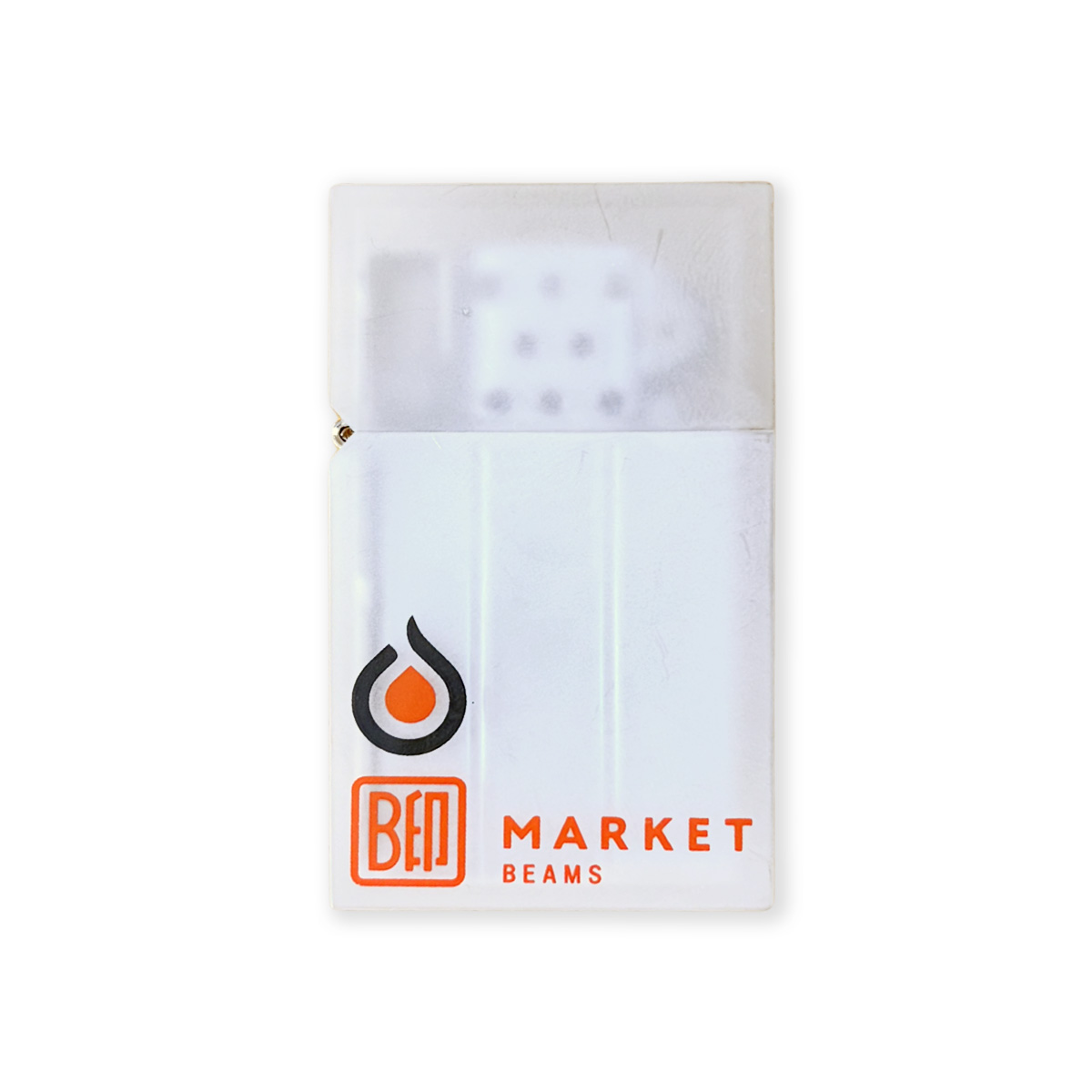 オイルライター【B印 MARKET BEAMS×サイボウパーク】ホワイト ダブルネーム TSUBOTA PEARL社製