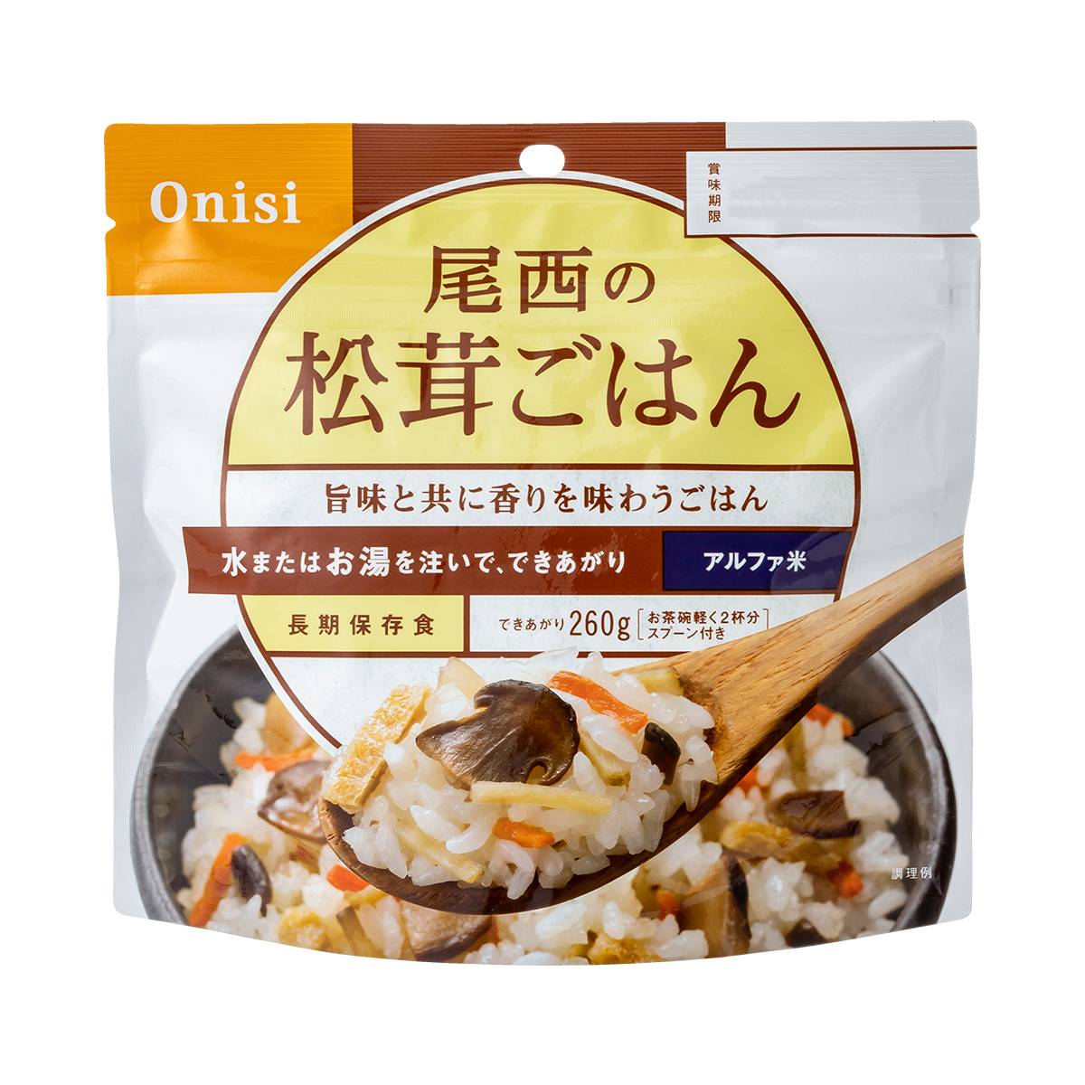 SAIBOU PARK｜松茸ごはん 尾西食品 100g×1個 アルファ米 非常食 保存食