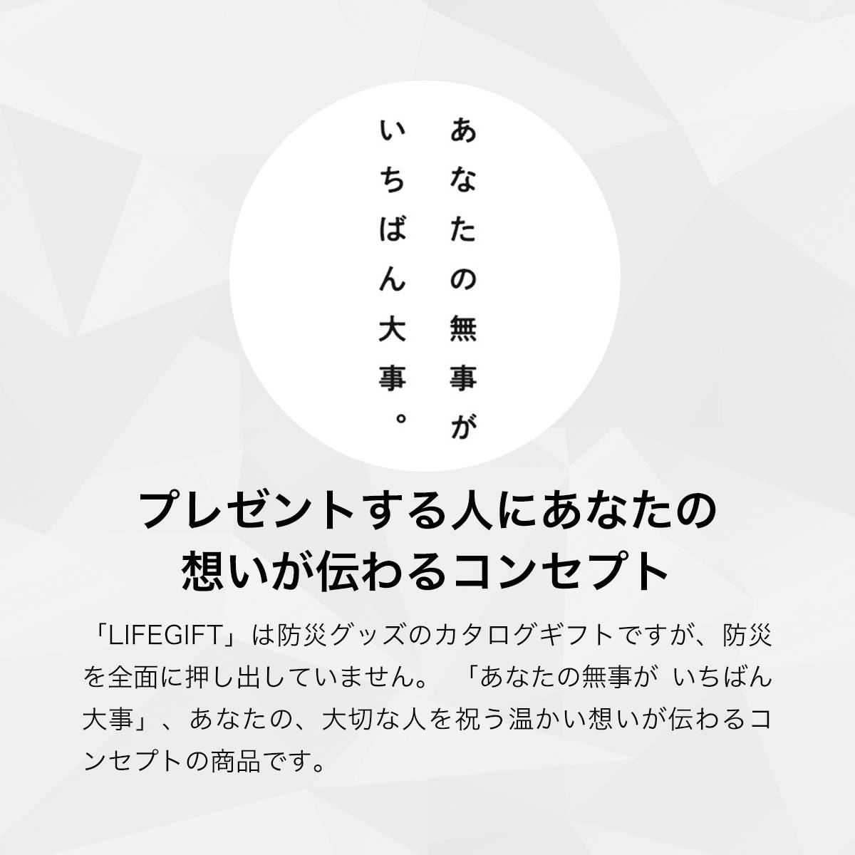 【ギフト包装なし】LIFEGIFT ライフギフト 贈る防災 カタログギフト